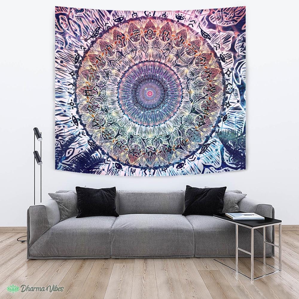 Waiting Bliss by Cameron Gray Mandala Tapestry – Dharma Vibes