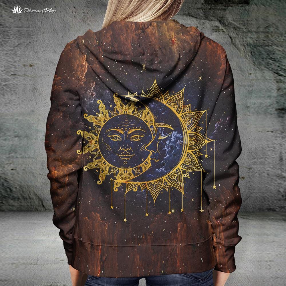 Sun and Moon by McAshe Hoodie – Dharma Vibes