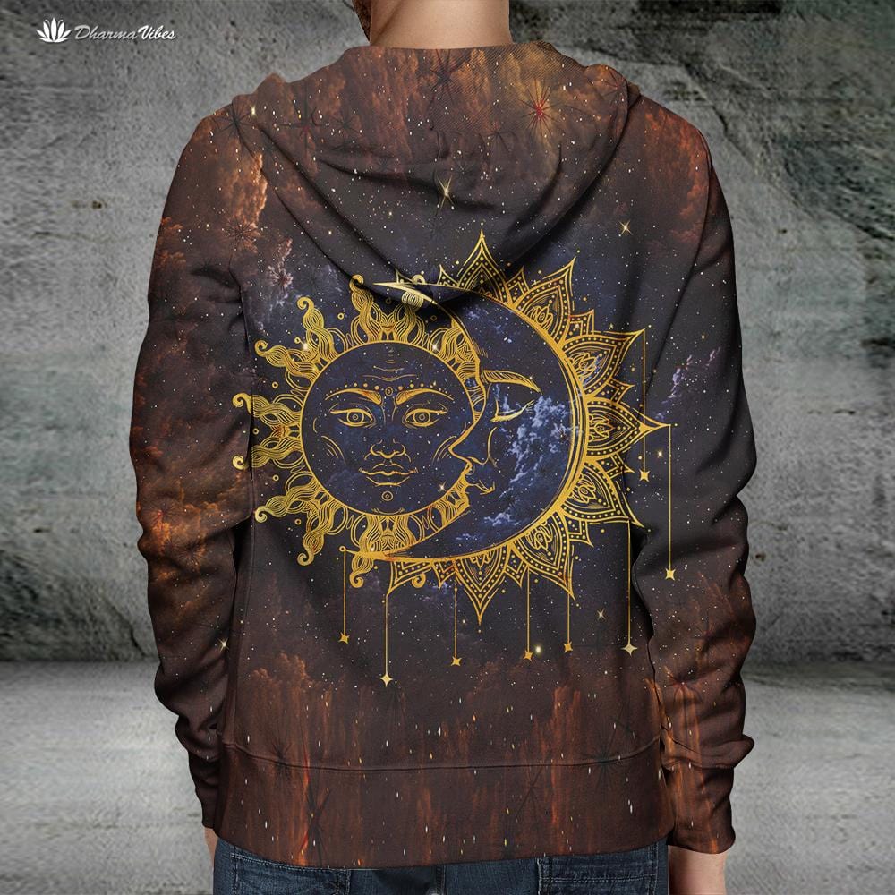 Sun and Moon by McAshe Hoodie – Dharma Vibes